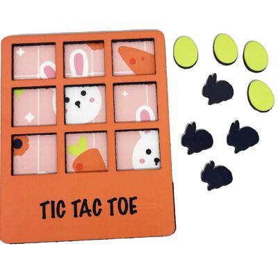 Gioco di Pasqua - Coniglietto Tic Tac Toe - Arancione