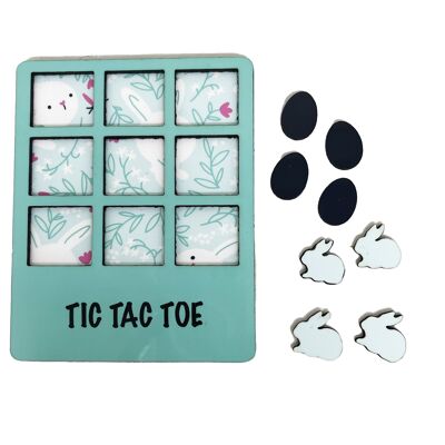 Easter Game - Tic Tac Toe Bunny - Blue
