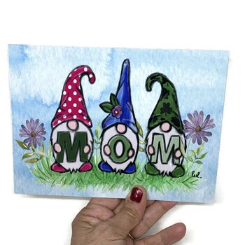 Plaque maman avec gnomes - Décoration maison 2