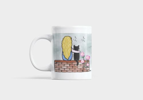 Mug avec femme et chat personnalisé - Vaisselle