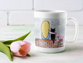 Mug avec femme et chat personnalisé - Vaisselle 3