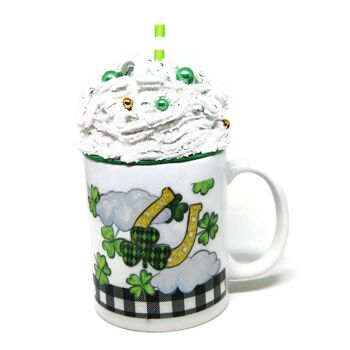 Mug avec lutin de la St Patrick et couvercle - Vaisselle - sans couvercle 2