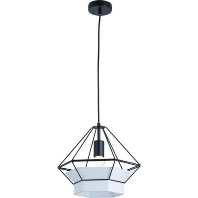 Suspension 26623NO Noir - abat jour Metal