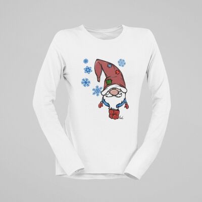 T-shirt manches longues avec lutin de Noël