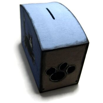 Tirelire bleue avec chat - Boites 4