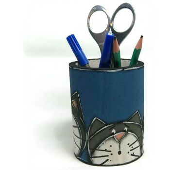 Pot à crayon avec chats - Articles de bureau 3