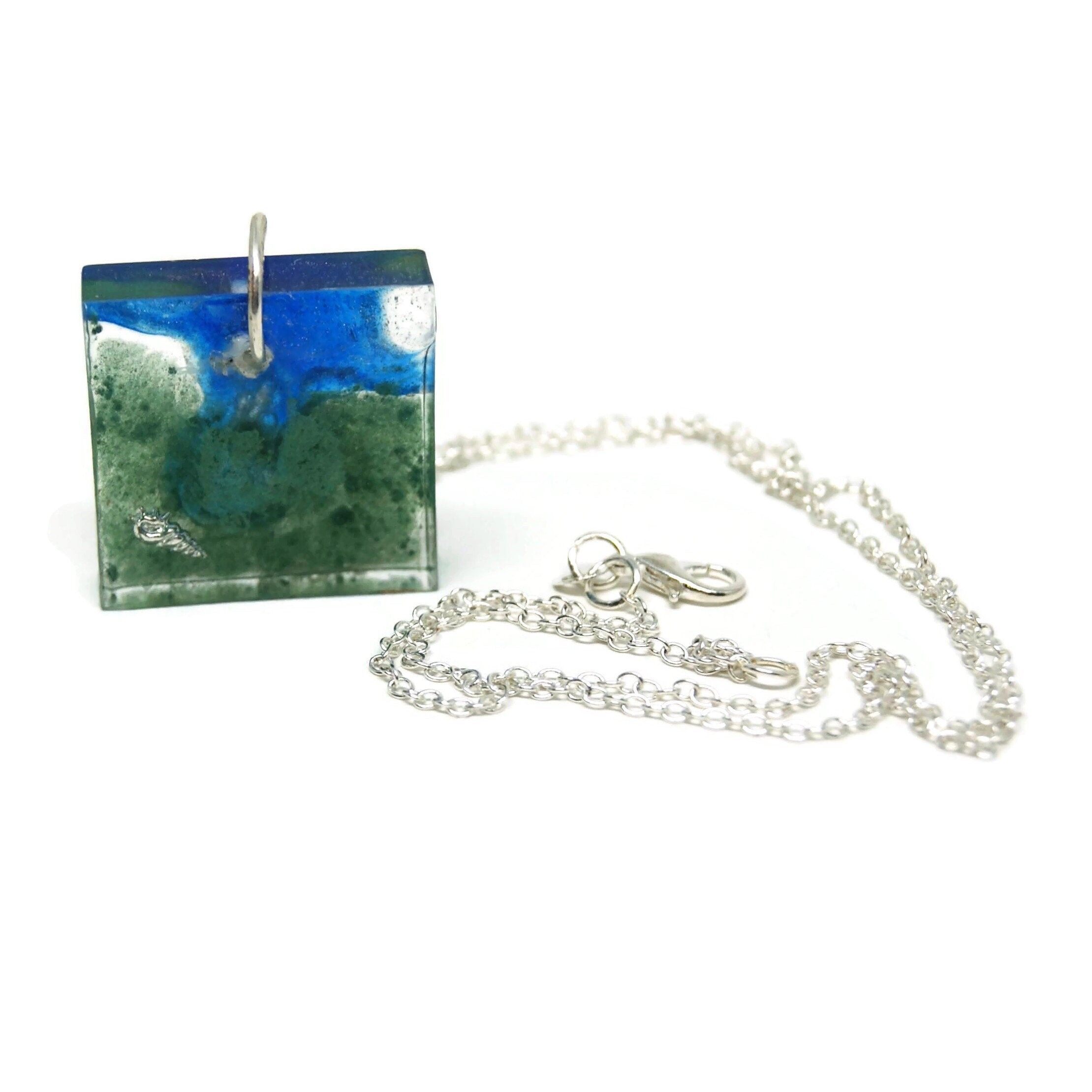 Medaglione quadrato "Il mio angolo di paradiso" - Gioielli