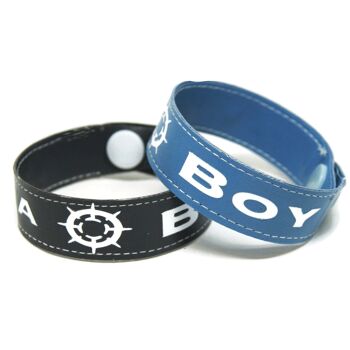 Bracelet manchette unisexe marin - Bijoux - St Valentin - Cadeaux pour homme - bleu clair 1