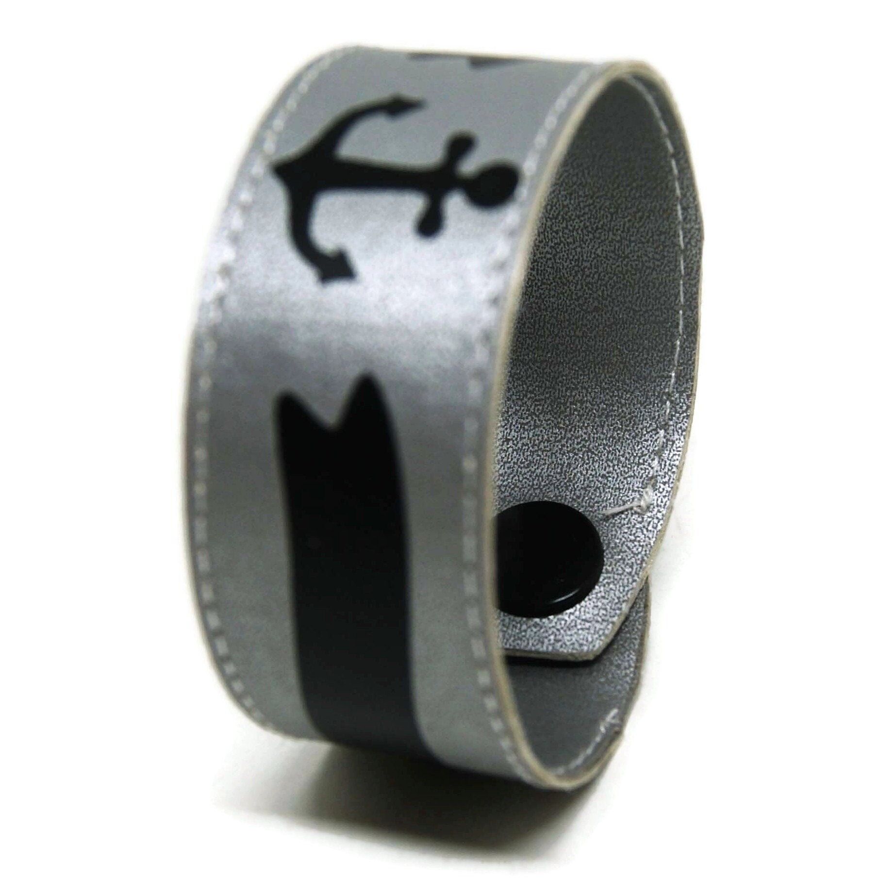 Unisex Navy Anchor Bracelet - Jewelry - Valentine's Day - Gifts for Men - Gray