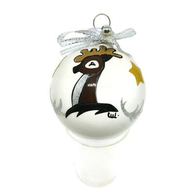 Woodland Animals Christmas Baubles - 4 Reindeer