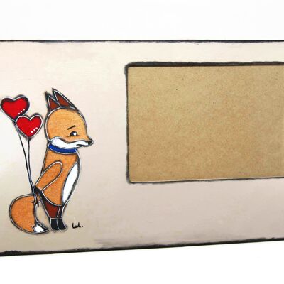 Photo frame with fox - Home decoration