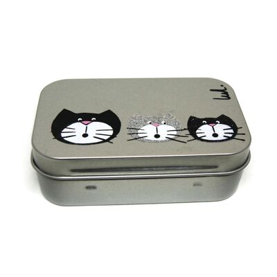 Pill box with cats