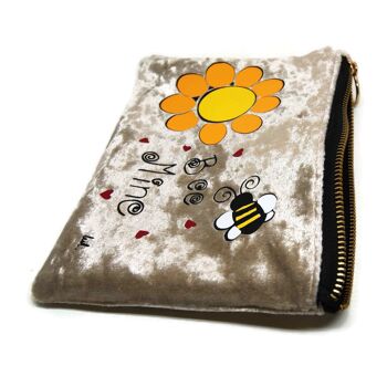 Pochette trousse zippée avec abeille - Sacs et pochettes - été 3