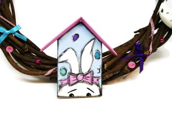 Couronne de porte pour Pâques - décoration de maison 3