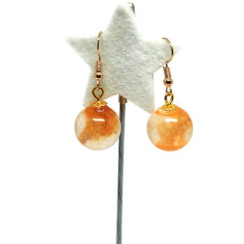 Boucles d'oreilles boules orange - Bijoux 3