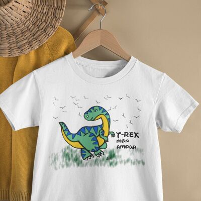 Camiseta infantil dinosaurio