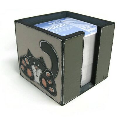 Paper note box with cats - Office supplies