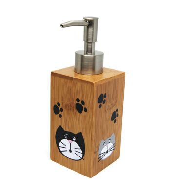 Dispensador de jabón líquido con gatos - Decoración hogar