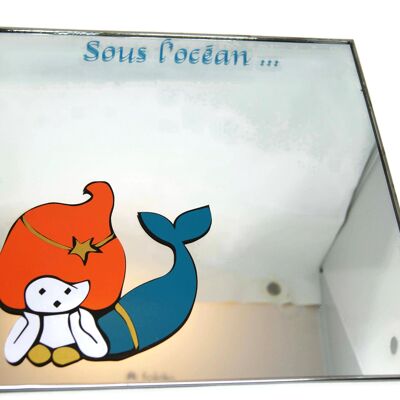 Spiegel mit kleiner Meerjungfrau - Heimtextilien
