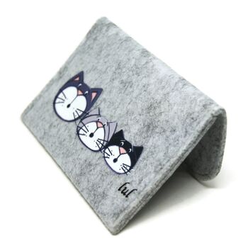 Porte-monnaie chat avec pressions - Sacs et pochettes 2