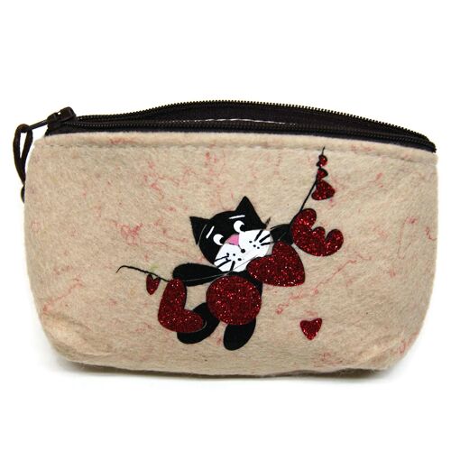 Pochette porte monnaie chat - Sacs et pochettes