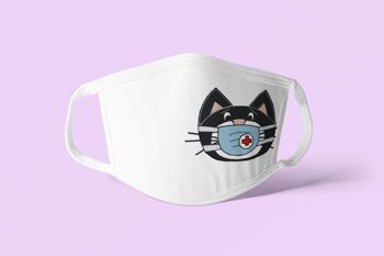 Masque en tissu avec chat 1