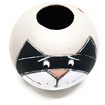 Vase forme boule avec chat - Décoration maison 4