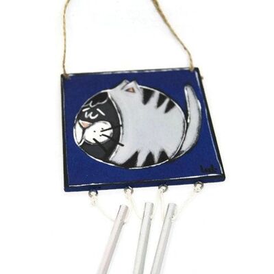 Campana con gato pez azul - Decoración hogar