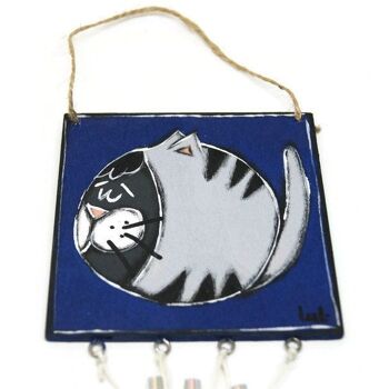 Carillon avec chat poisson bleu -Décoration maison 3