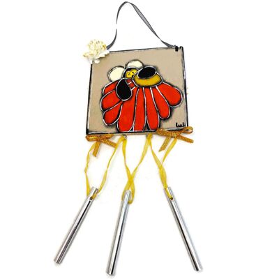 Mobile bee with metal tubes - Home decoration - Summer - NEW