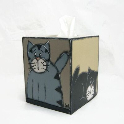 Caja de pañuelos para gatos