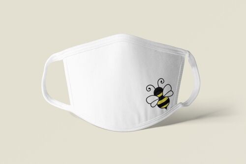 Masque en tissu avec abeille
