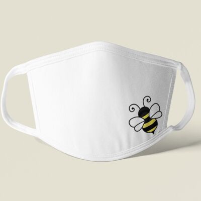 Blattmaske mit Biene