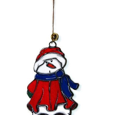 Christmas tree hanger with snowman