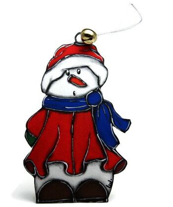 Suspension pour sapin de Noël avec bonhomme de neige 2