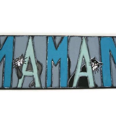 Plaque de porte MAMAN  - Décoration maison