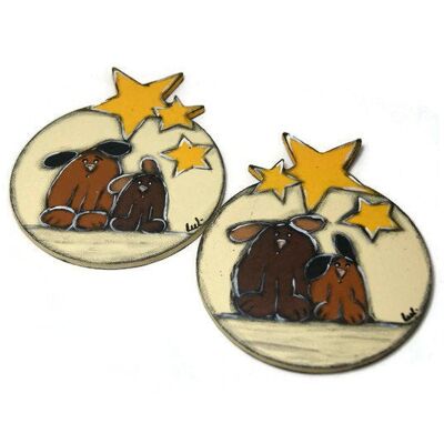 Coasters with dogs - Tableware
