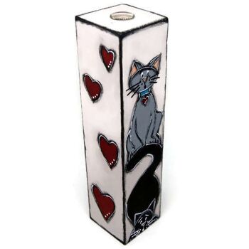 Vase Soliflore avec chats - Décoration maison 1