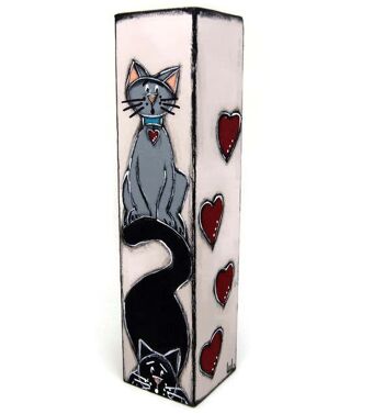 Vase Soliflore avec chats - Décoration maison 3