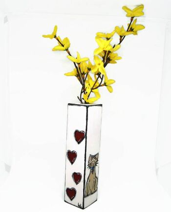 Vase Soliflore avec chats - Décoration maison 5