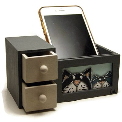 Desk Organizer with Phone Compartment - Office Item