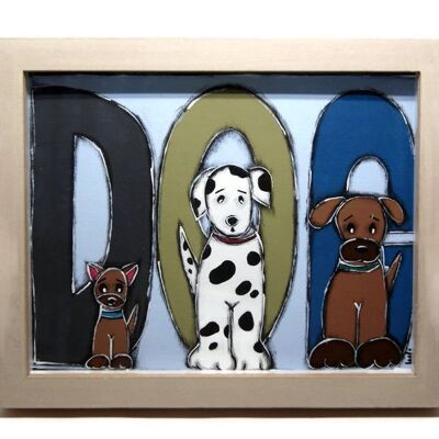 Quadro cane - Legno dipinto