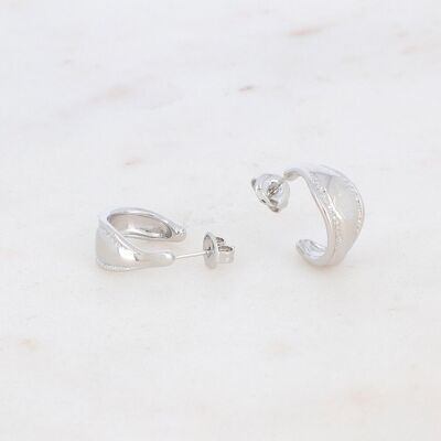 Aloise hoops - rhodium