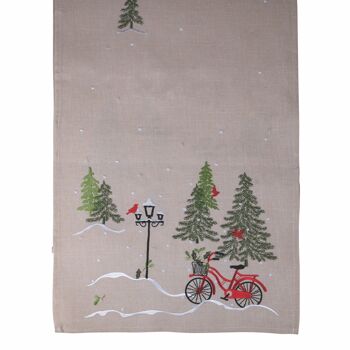 VÉLO DE COURSE DE NOËL BEIGE 175x40 CM 2