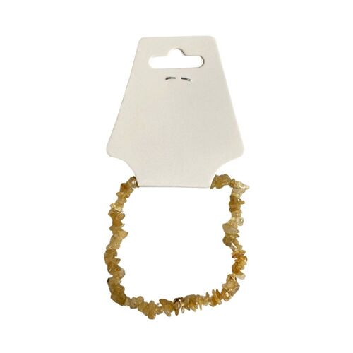 Gemstone Chip Stretch Bracelet Citrine