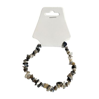 Gemstone Chip Stretch Bracelet Dendritic Opal