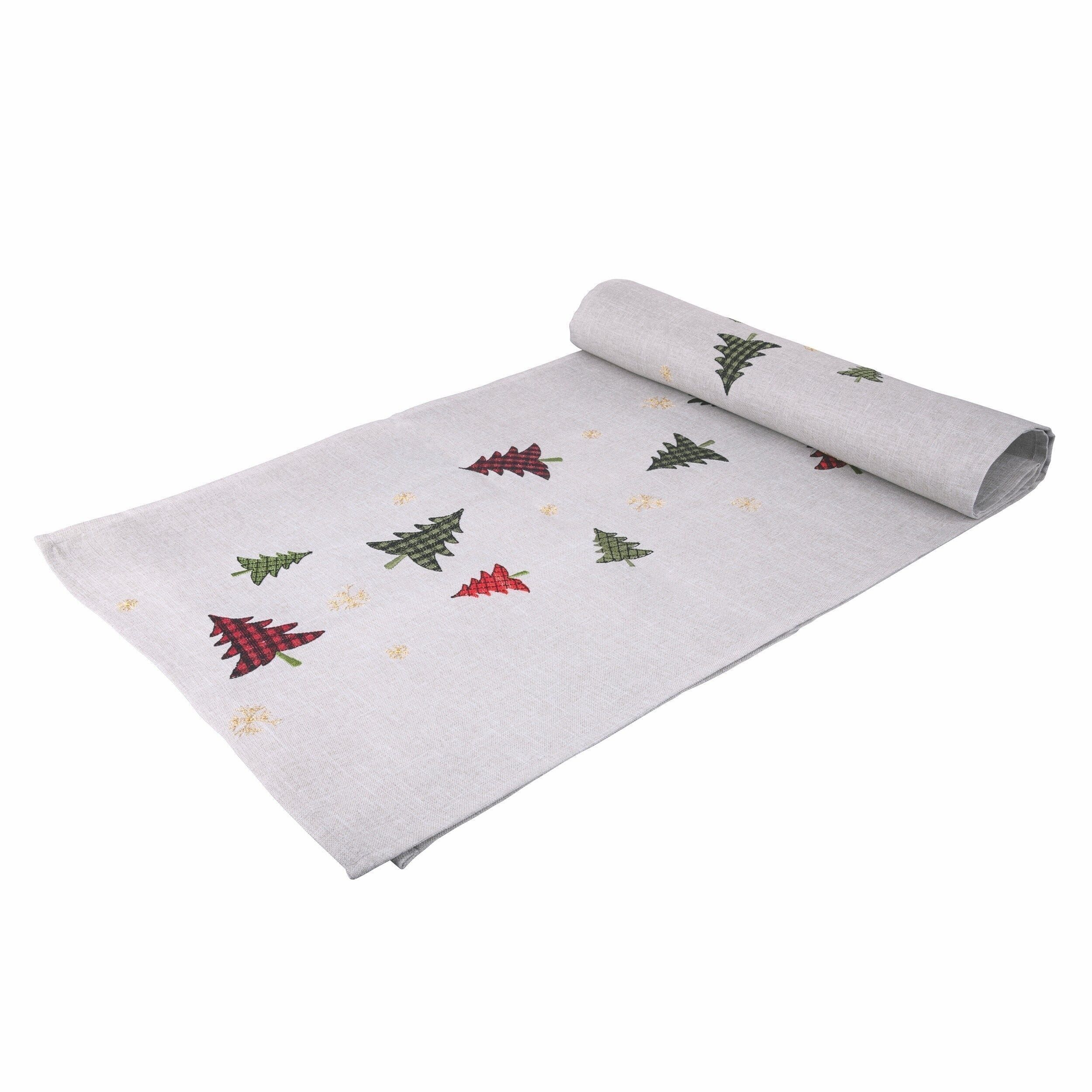 CHEMIN DE NOËL DENVER GRIS 175X40 CM