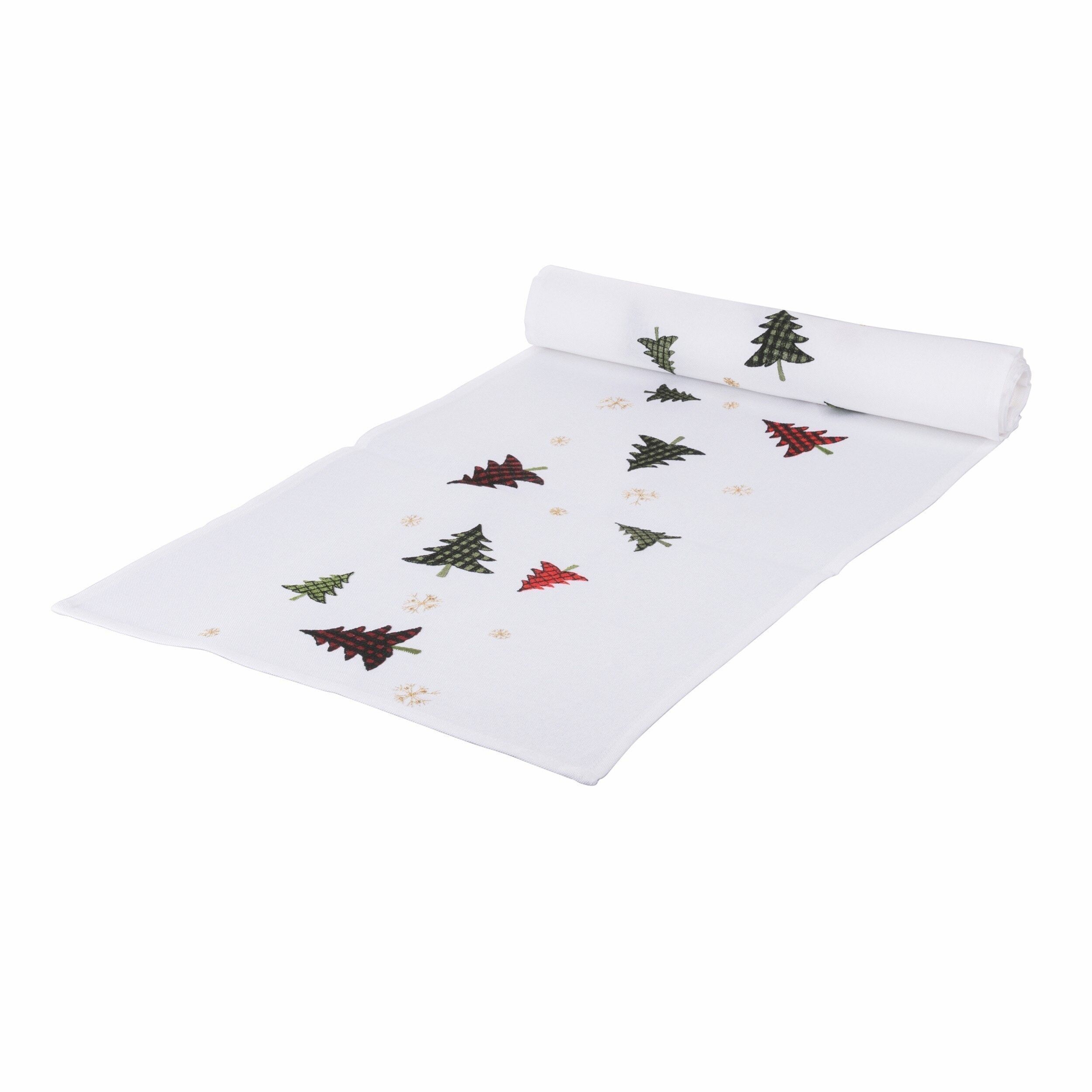 ARBRES DE CHEMIN DE NOËL BLANC 175X40 CM