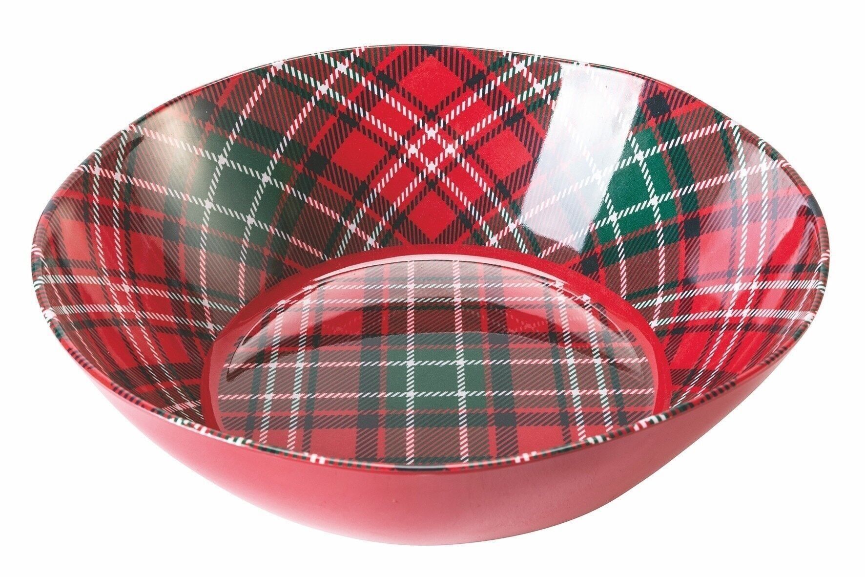 SALADIER EN MÉLAMINE TARTAN DE NOËL