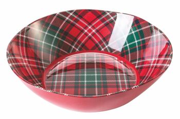 SALADIER EN MÉLAMINE TARTAN DE NOËL 1